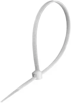 Стяжка нейлоновая не открывающаяся Exegate CV66-250x4.8W EX292902RUS 250x4.8мм, halogen free, -40°C - +85°C, белая, 100 шт