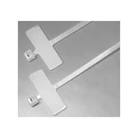 Стяжка нейлоновая не открывающаяся Hyperline GTK-200MC безгалогенная (halogen free), 200x2.5мм, с площадкой для маркера, (100 шт)