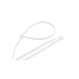 Стяжка нейлоновая не открывающаяся NIKOMAX NMC-CTN200-25-SL-WT-100 200x2,5мм, уп-ка 100шт