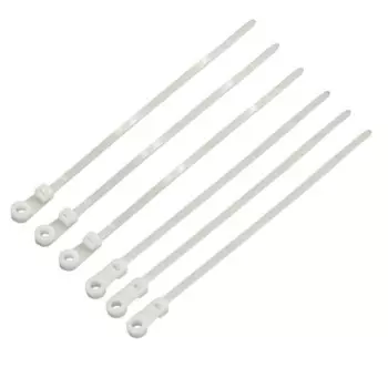 Стяжка нейлоновая не открывающаяся TWT TWT-CVS-200 пластиковая под винт, 4х200мм, 100шт