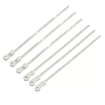 Стяжка нейлоновая не открывающаяся TWT TWT-CVS-150 пластиковая под винт, 4х150мм, 100шт