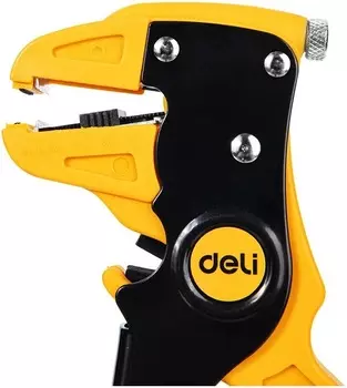 Стриппер Deli DL2003 автоматический для снятия изоляции, диапазон зачистки 0,5-6 мм, пружина с автоматическим возвратом