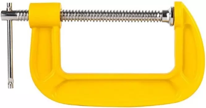 Струбцина Deli DL-G204 G-образная усиленная высота зажима 100мм, глубина зажима 50мм