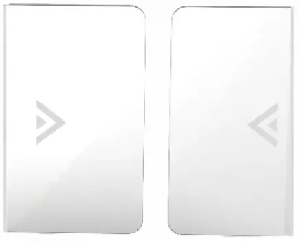 Створка HIKVISION DS-B220X-Dp90 пластиковая для распашных турникетов DS-K3B220LX (900 мм), 1 пара