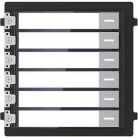Суб-модуль CTV CTV-IP-U6NT подключение к CTV-IP-UCAM, вызов на 6 абонентов, механические кнопки вызова с подсветкой