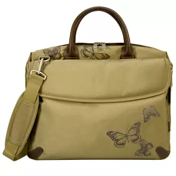 Сумка для ноутбука 15.6 Sumdex She Rules Butterfly Metro Brief NON-945TN (нейлон, коричневый, 38 x 30 x 7.5 см)