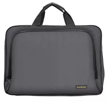 Сумка для ноутбука Exegate Office F1596 EX264612RUS до 15.6", темно-серая, полиэстер