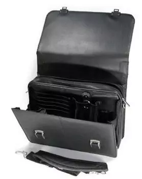 Сумка для ноутбука PortCase HB-1015 15.4", эко кожа, чёрная