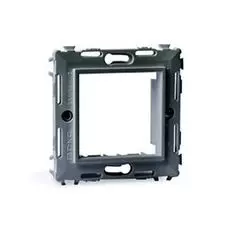 Суппорт DKC 75020N на 2 модуля (одноместный), черный, "Brava"