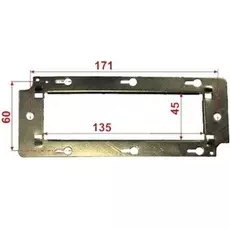 Суппорт Lanmaster LAN-MF45x135 металлический для установки 45х135