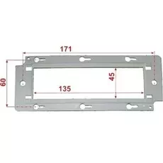 Суппорт Lanmaster LAN-PF45x135 пластиковый для установки 45х135