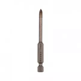 Сверло KRANZ KR-91-0648 по стеклу и керамике 5 мм 4 грани шестигранный хвостовик