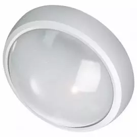 Светильник Gauss 142411208-S ЖКХ Qplus круг 8W 670lm 4000K 160-260V IP54 D175*76мм бел с дек рамк с м-вол сен LED 1/30