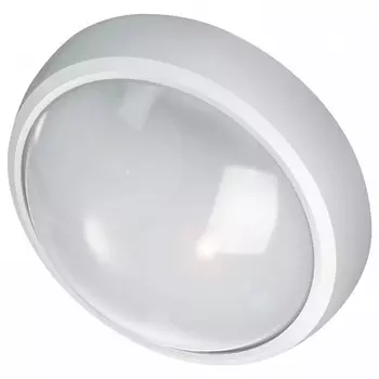 Светильник Gauss 142411215-S ЖКХ Qplus круг 15W 1200lm 4000K 160-260V IP54 D175*76мм бел, дек рам, м-вол сенс LED 1/30