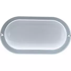 Светильник Gauss 161411308 ЖКХ Elementary овал 8W 700lm 6500K 160-260V IP65 160*90*46мм белый LED