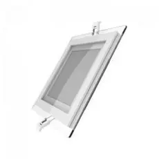 Светильник Gauss 948111112 квадратный с декоративным стеклом,160х160х30, 118x118 12W 3000K, 900 лм