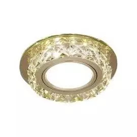 Светильник Gauss BL043 Backlight кругл. шампань/кристалл/хром, Gu5.3, LED 2700K 1/40