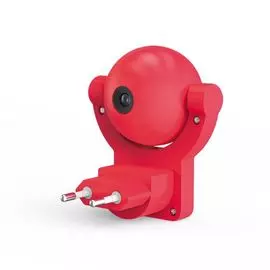 Светильник Gauss DIY0032 розеточный с фиксированной проекцией и датчиком освещённости, 0,5W, розовый 1/100