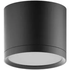 Светильник Gauss HD016 LED накладной с рассеивателем HD016 10W (черный) 3000K 88х75, 700лм,