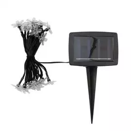 Светильник Lamper 602-270 каскад Ночной букет LED 4 м с выносной солнечной панелью 2 м и аккумулятором, теплое белое свечение