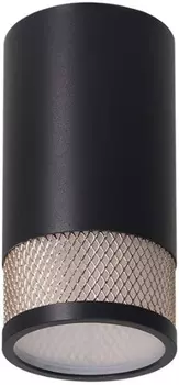 Светильник настенно-потолочный WOLTA WSL-GU10/12BG под лампу GU10 1х50 накладной черный/золотой Rete