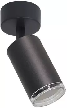 Светильник настенно-потолочный WOLTA WSL-GU10/S14B под лампу GU10 1х50 поворотный IP44 черный Aqua