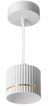 Светильник настенно-потолочный WOLTA WSL-GX53/P18WG под лампу GX53 подвесной белый/золотой Nimb