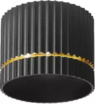 Светильник настенно-потолочный WOLTA WSL-GX53/18BG под лампу GX53 накладной черный/золотой Nimb