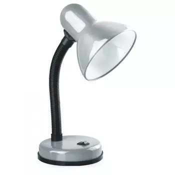 Светильник настольный Camelion KD-301 С03 под лампу накаливания, макс. мощ. 40Вт, ~230В, E27, серебр