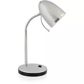 Светильник настольный Camelion KD-308 С03 под лампу накаливания, макс. мощ. 40Вт, ~230В, E27, серебр