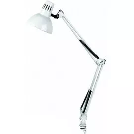 Светильник настольный Camelion™ KD-312 С01 под лампу накаливания, макс. мощ. 40Вт, ~230В, E27, белый, со струбциной