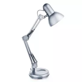 Светильник настольный Camelion™ KD-313 С03 под лампу накаливания, макс. мощ. 40Вт, ~230В, E27, серебро, на подставке