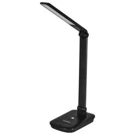 Светильник настольный Camelion KD-825 С02 Camelion 14162 светодиодный, 9Вт, ~230В, 380лм, 2700К-6500К, беспроводная зарядка, чёрный, на подставке