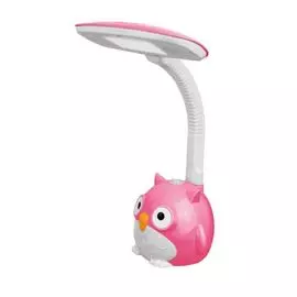 Светильник настольный Camelion KD-855 С14 светодиодный, 5Вт, ~230В, 280лм, 6500К, розовый, на подставке