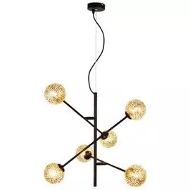 Светильник подвесной HIPER H819-0 6*G9 черный/золотой