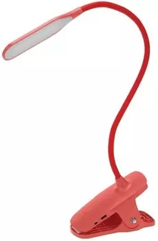 Светильник Rexant 609-035 настольный Click 4Вт, LED, 4000К, диммируемый 3 ступени, заряжаемый, на прищепке, красный