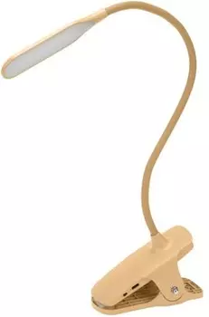 Светильник Rexant 609-037 настольный Click 4Вт, LED, 4000К, диммируемый 3 ступени, заряжаемый, на прищепке, кремовый