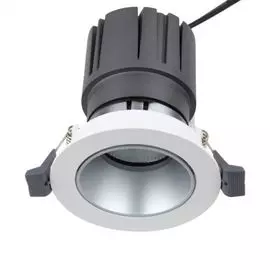 Светильник Rexant 615-1003 встраиваемый поворотный Horeca Dark Light с антиослепляющим эффектом 12 Вт 4000 К LED SILVER