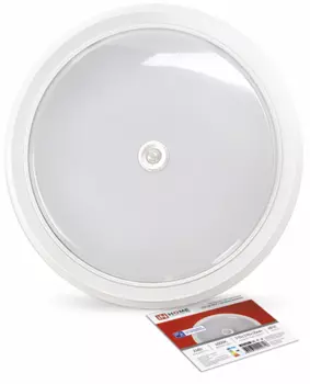 Светильник светодиодный IN HOME 4690612020716 СПБ-2Д-КРУГ 24Вт 230В 4000К 1700лм 310мм с датчиком, белый