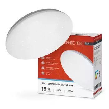 Светильник светодиодный IN HOME 4690612033495 DECO Ночное небо 18Вт 6500К 1170лм 230В 230х55мм
