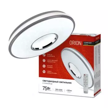 Светильник светодиодный IN HOME 4690612035154 COMFORT ORION 75Вт 230В 3000-6500К 6000лм 500х100мм с пультом ДУ