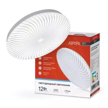 Светильник светодиодный IN HOME 4690612037356 DECO АВРОРА 12Вт 230В 6500К 780лм 210х50мм