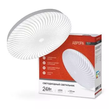 Светильник светодиодный IN HOME 4690612037387 DECO АВРОРА 24Вт 230В 4000К 1560лм 330х50мм