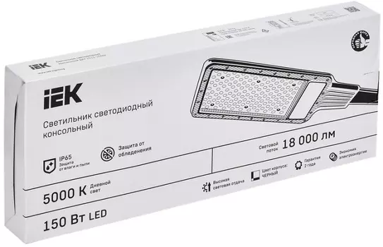 Светильник светодиодный консольный IEK LT-DKU1-1011-150-50-K03 ДКУ 1011-150Ш 5000К IP65