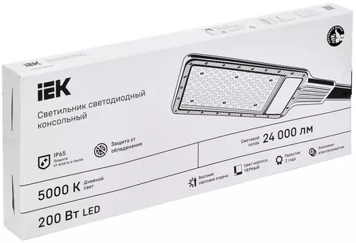 Светильник светодиодный консольный IEK LT-DKU1-1011-200-50-K03 ДКУ 1011-200Ш 5000К IP65