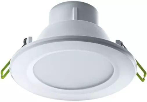 Светильник светодиодный Navigator NDL-P1-6W-830-WH-LED IP44, 6Вт, 176-264В, 3000К, 400лм, 100х63мм, белый (94899)