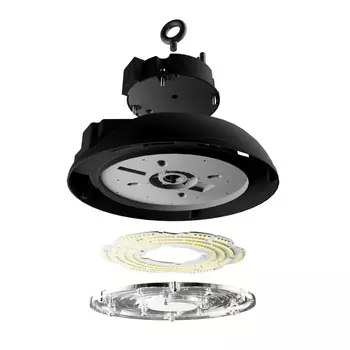 Светильник светодиодный промышленный для высоких пролетов WOLTA Pro ДСП06-150-002-5К Д120 ТАЙФУН прозрачный