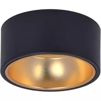 Светильник точечный IEK LT-UPB0-4017-GX53-1-K57 4017 накладной потолочный GX53 черный/золото