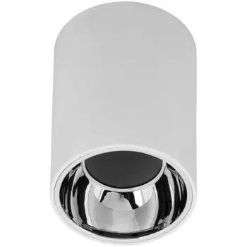 Светильник точечный IEK LT-UPB0-4111-GU10-1-K23 4111 накладной потолочный GU10 белый/хром пласт.