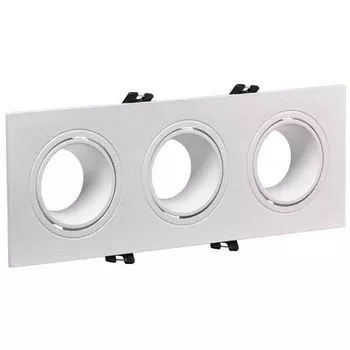 Светильник точечный IEK LT-UVB0-4103-GU05-3-K01 4103 встраиваемый 3хMR16 квадрат пластик белый